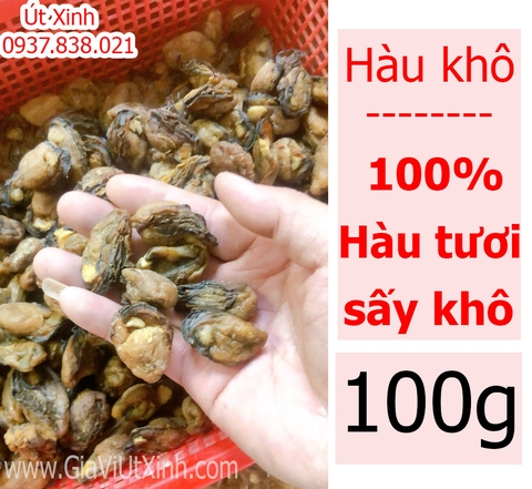 HÀU KHÔ (SIZE ĐẠI) 100G - 250G - 500G - HÀU TƯƠI SẤY KHÔ - DRY OYSTERS