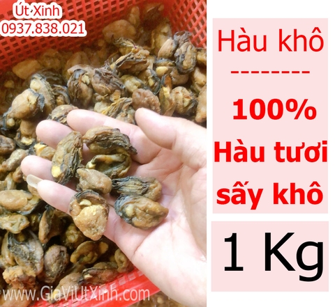 HÀU KHÔ (SIZE ĐẠI) 1KG - HÀU TƯƠI SẤY KHÔ - DRY OYSTERS