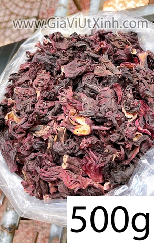 HOA ATISO ĐỎ KHÔ (NGUYÊN BÔNG) 500G- 1KG - HOA BỤP GIẤM- HIBISCUS