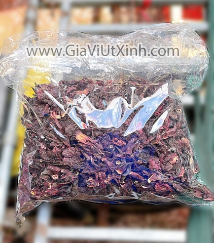 HOA ATISO ĐỎ KHÔ (NGUYÊN BÔNG) 500G- 1KG - HOA BỤP GIẤM- HIBISCUS
