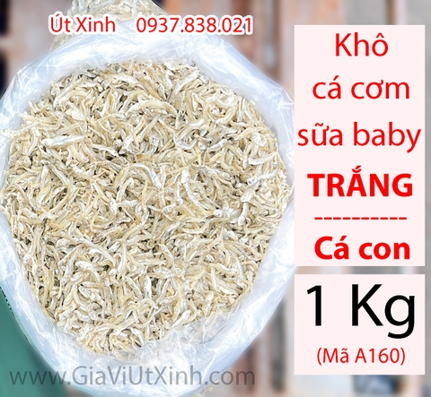 KHÔ CÁ CƠM SỮA BABY (TRẮNG) 1KG – CÁ CON – ĐẶC SẢN PHÚ QUỐC