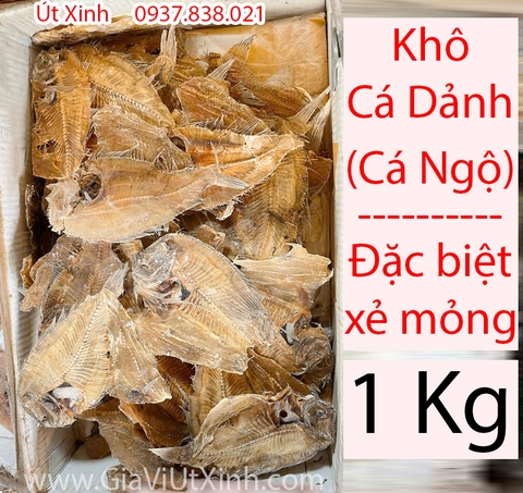 KHÔ CÁ DẢNH (CÁ VẢNH - CÁ NGỘ) - LOẠI ĐẶC BIỆT XẺ MỎNG - GÓI 500G - 1KG