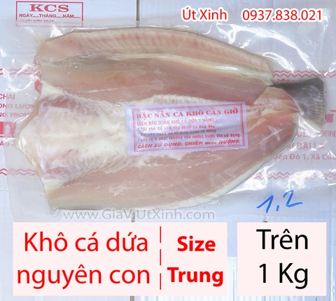 KHÔ CÁ DỨA NGUYÊN CON (SIZE TRUNG) 1KG - ĐẶC SẢN CẦN GIỜ CHÍNH GỐC