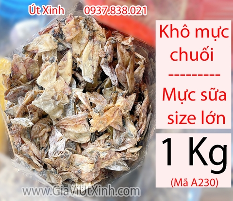 KHÔ MỰC CHUỐI (MỰC SỮA) 500G – 1KG – CHUYÊN NẤU NƯỚC LÈO, NẤU SÚP MÃ A230