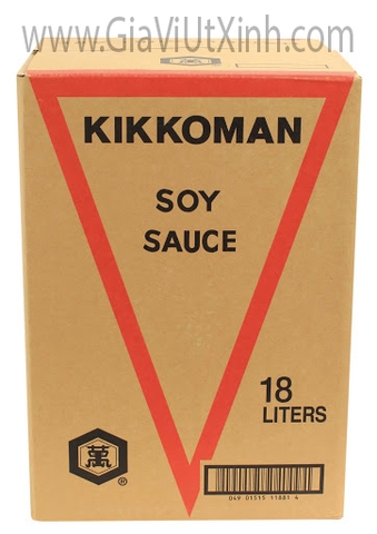 NƯỚC TƯƠNG NHẬT BẢN 18 LÍT - KIKKOMAN SHOYU - JAPAN LIGHT SOY SAUCE