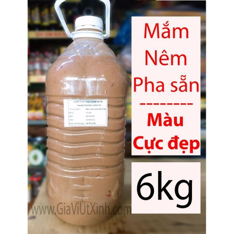 MẮM NÊM PHA SẴN LONG AN 6KG - MÀU CỰC ĐẸP