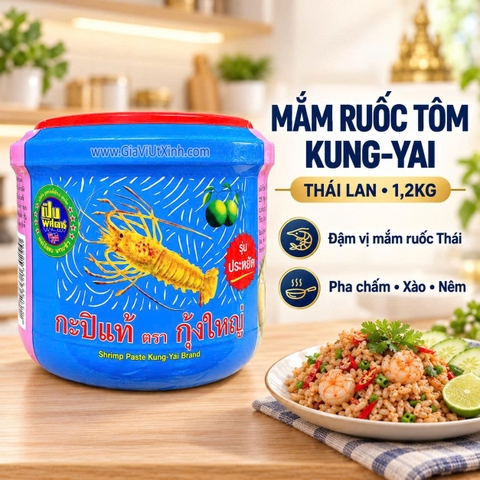 MẮM RUỐC TÔM THÁI LAN KUNG-YAI 1.2KG - SHRIMP PASTE [NT]