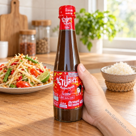 MẮM THÁI TRỘN GỎI SOMTAM HIỆU CÔ GÁI PIMRYPIE 400ML – SỐT GỎI ĐU ĐỦ SOM TUM CHUẨN VỊ
