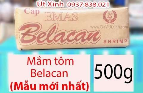 MẮM TÔM BELACAN CAP EMAS (NHÃN GIẤY) 500G - MẮM TÔM MALAYSIA - BELACAN SHRIMP PASTE