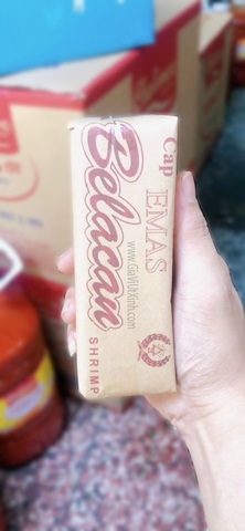 MẮM TÔM BELACAN CAP EMAS (NHÃN GIẤY) 500G - MẮM TÔM MALAYSIA - BELACAN SHRIMP PASTE