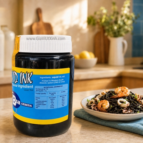 MẬT ĐEN CON MỰC CEBESA 500G - SQUID INK - TÂY BAN NHA