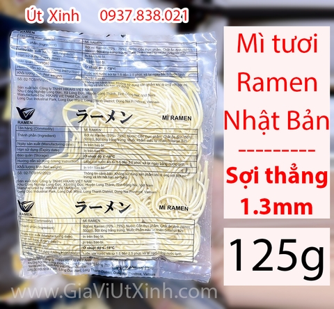 MÌ TƯƠI RAMEN NHẬT BẢN SỢI THẲNG (HIKARI) 1.3MM 125G