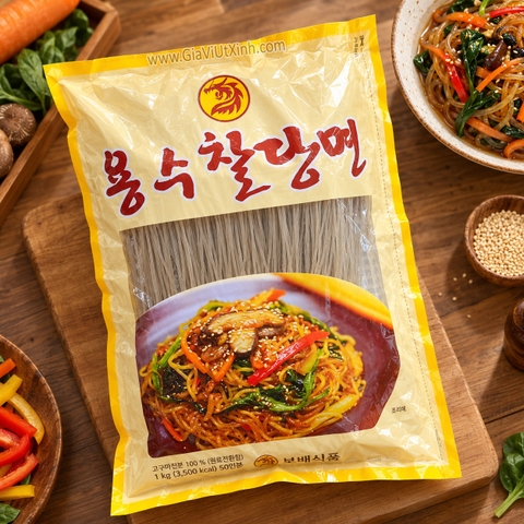 MIẾN KHOAI LANG YONGSOO 1KG – MIẾN TRỘN HÀN QUỐC JAPCHAE