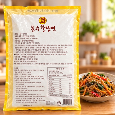 MIẾN KHOAI LANG YONGSOO 1KG – MIẾN TRỘN HÀN QUỐC JAPCHAE