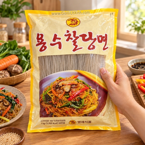 MIẾN KHOAI LANG YONGSOO 1KG – MIẾN TRỘN HÀN QUỐC JAPCHAE