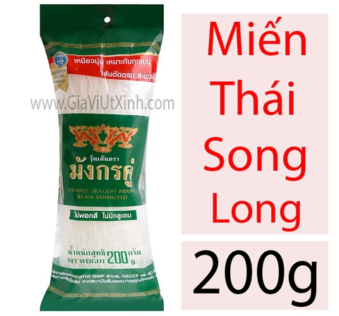 MIẾN THÁI ĐẬU XANH SONG LONG 40g - 80g - 200g - DOUBLE DRAGON BRAND BEAN VERMICELLI