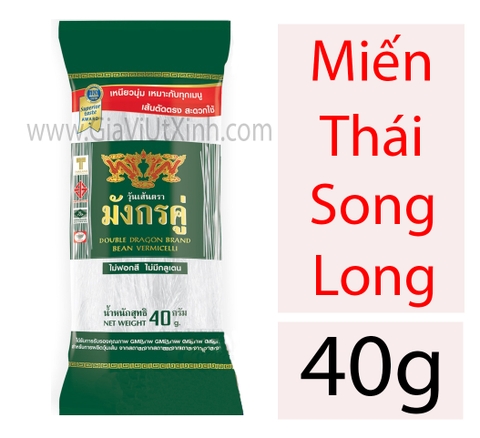 MIẾN THÁI ĐẬU XANH SONG LONG 40g - 80g - 200g - DOUBLE DRAGON BRAND BEAN VERMICELLI