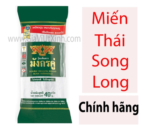 MIẾN THÁI ĐẬU XANH SONG LONG 40g - 80g - 200g - DOUBLE DRAGON BRAND BEAN VERMICELLI