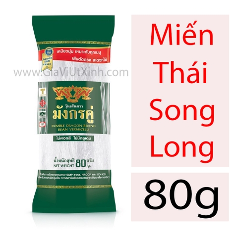 MIẾN THÁI ĐẬU XANH SONG LONG 40g - 80g - 200g - DOUBLE DRAGON BRAND BEAN VERMICELLI