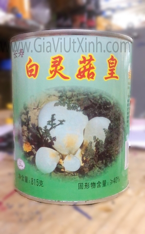 NẤM BẠCH LINH 815G/ LON - LONGEVITY BAILING MUSHROOM