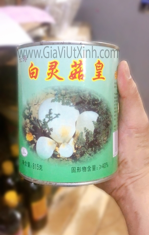 NẤM BẠCH LINH 815G/ LON - LONGEVITY BAILING MUSHROOM