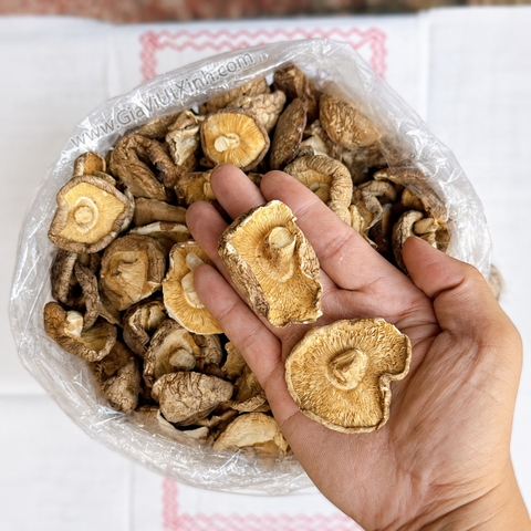 NẤM ĐÔNG CÔ KHÔ SIZE ĐẠI TUYỂN ĐẸP 500G- 1KG – TAI TO, GỌN ĐỀU – MÃ A190