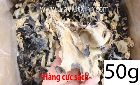 NẤM MÈO ĐEN (MỘC NHĨ KHÔ) 50G - 100G - 200G WOOD-EAR MUSHROOM - TREE EAR