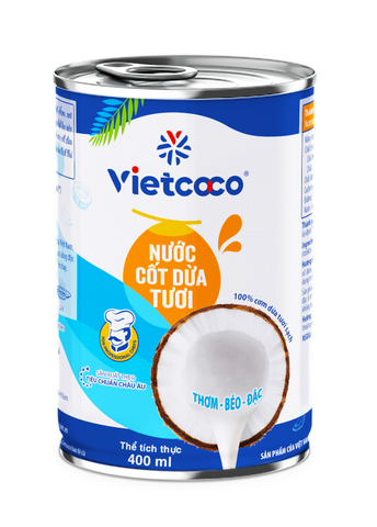 NƯỚC CỐT DỪA TƯƠI VIETCOCO 400ML