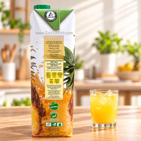 NƯỚC ÉP DỨA 100% PRIMA 1 LÍT – NƯỚC ÉP THƠM - PINEAPPLE JUICE