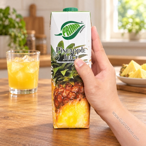 NƯỚC ÉP DỨA 100% PRIMA 1 LÍT – NƯỚC ÉP THƠM - PINEAPPLE JUICE