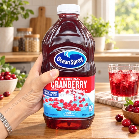 NƯỚC ÉP NAM VIỆT QUẤT OCEAN SPRAY 1.89 LÍT – THE ORIGINAL CRANBERRY JUICE COCKTAIL