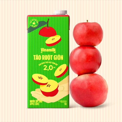 NƯỚC ÉP TÁO RUỘT GIÒN VINAMILK 1L