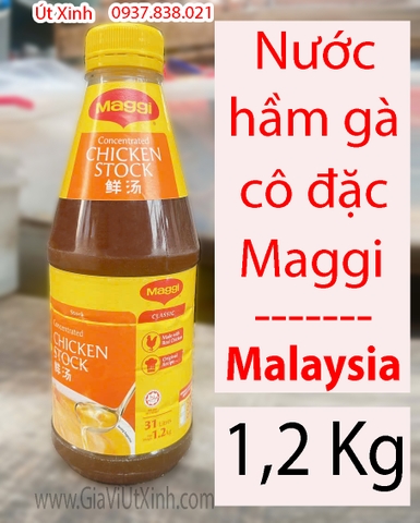 NƯỚC HẦM GÀ CÔ ĐẶC MAGGI 1,2KG - CỐT GÀ MALAYSIA