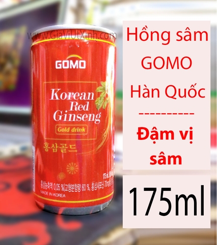NƯỚC HỒNG SÂM GOMO HÀN QUỐC 175ML - KOREAN RED GINSENG GOLD DRINK