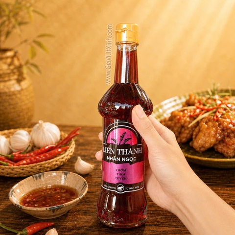 NƯỚC MẮM LIÊN THÀNH NHÃN NGỌC 500ML - 40 ĐỘ ĐẠM, 60% CỐT NHĨ