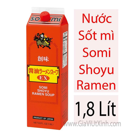 NƯỚC SỐT MÌ SHOYU NHẬT BẢN 1,8 LÍT - JAPAN SOMI SHOYU RAMEN SOUP 1,8L