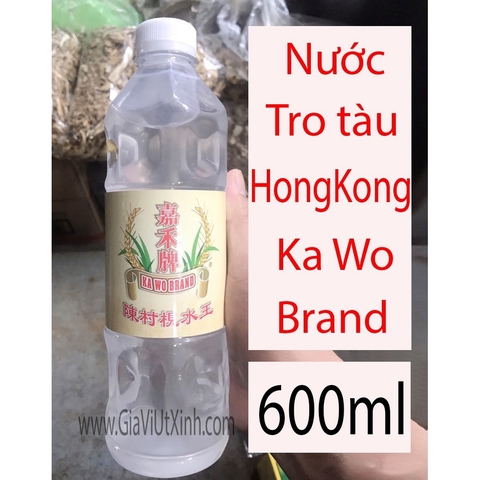 NƯỚC TRO TÀU HONGKONG KA WO BRAND 600ML - KA WO BRAND LYE WATE