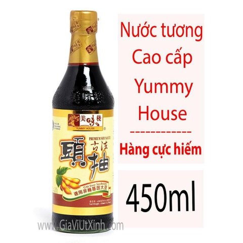 NƯỚC TƯƠNG CAO CẤP YUMMY HOUSE 450ML - PREMIUM SOY SAUCE