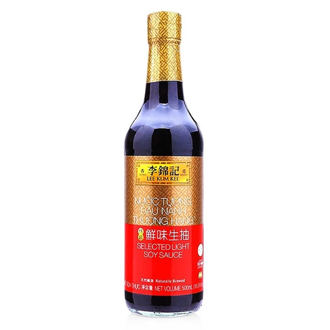 NƯỚC TƯƠNG ĐẬU NÀNH THƯỢNG HẠNG LEE KUM KEE 500ML - SELECTED LIGHT SOY SAUCE