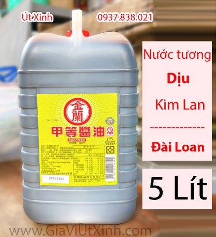 NƯỚC TƯƠNG KIM LAN 5 LÍT - KIM LAN MILD SOY SAUCE 5 LITERS