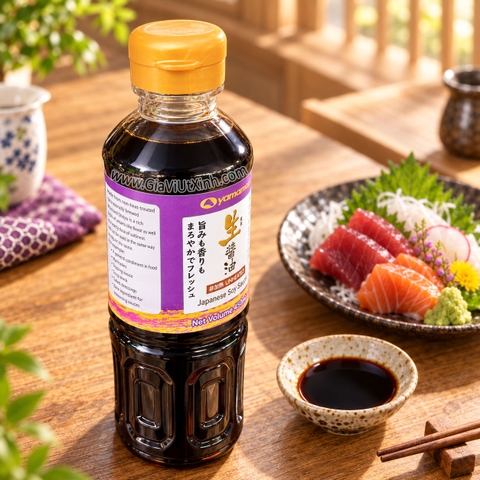 NƯỚC TƯƠNG TƯƠI YAMAMORI NAMA SHOYU 500ML - XÌ DẦU NHẬT BẢN