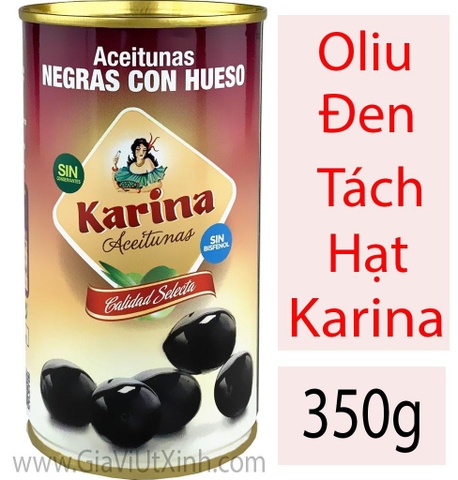 OLIU ĐEN TÁCH HẠT KARINA 350G - TRÁI OLIU ĐEN