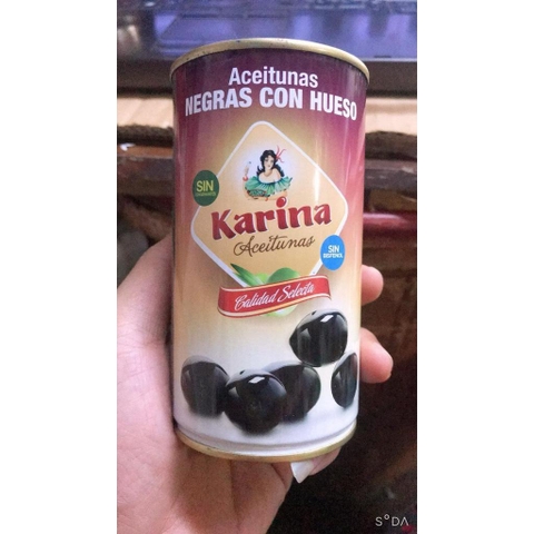 OLIU ĐEN TÁCH HẠT KARINA 350G - TRÁI OLIU ĐEN