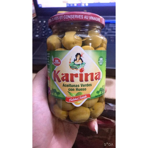 OLIU XANH NGUYÊN HẠT 360G - GREEN OLIVES