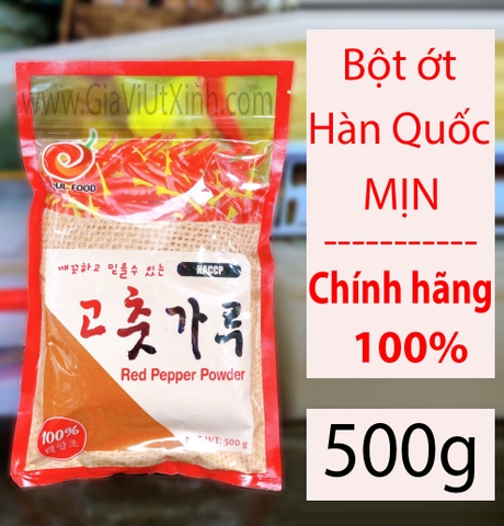ỚT BỘT HÀN QUỐC MỊN 500G - SEOUL FOOD RED PEPPER POWDER - BỘT ỚT MỊN HÀN QUỐC