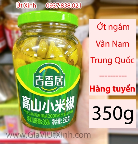 ỚT TRÁI NGÂM VÂN NAM TRUNG QUỐC 350G - JIXIANGJU CHINESE PICKLED CHILI PEPPERS