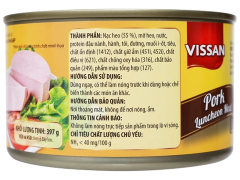 PATE THỊT HEO VISSAN 397G