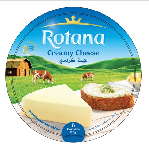 PHÔ MAI AI CẬP ROTANA 8 MIẾNG 120G - ROTANA CREAMY CHEESE