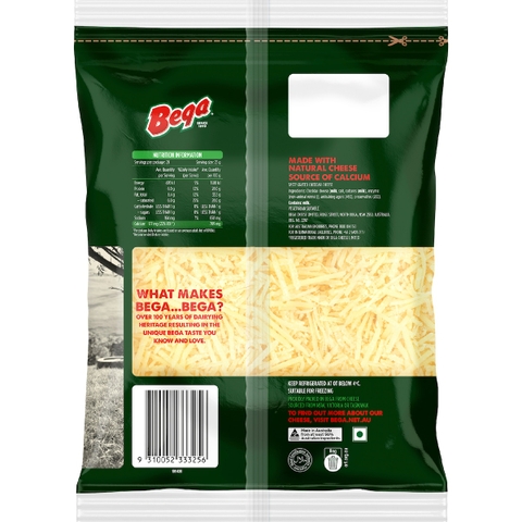 PHÔ MAI CHEDDAR BÀO GRATED TASTY BEGA 250G