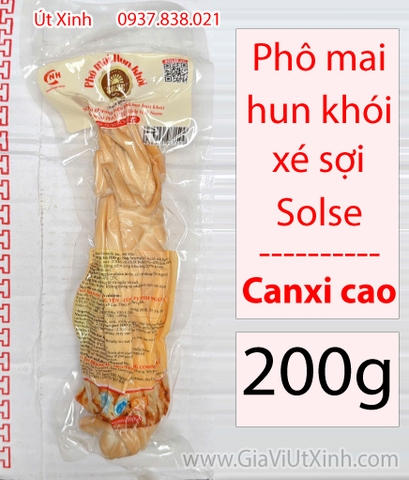 PHÔ MAI HUN KHÓI SỢI SOLSE 200G - PHÔ MAI XÔNG KHÓI SỮA BÒ